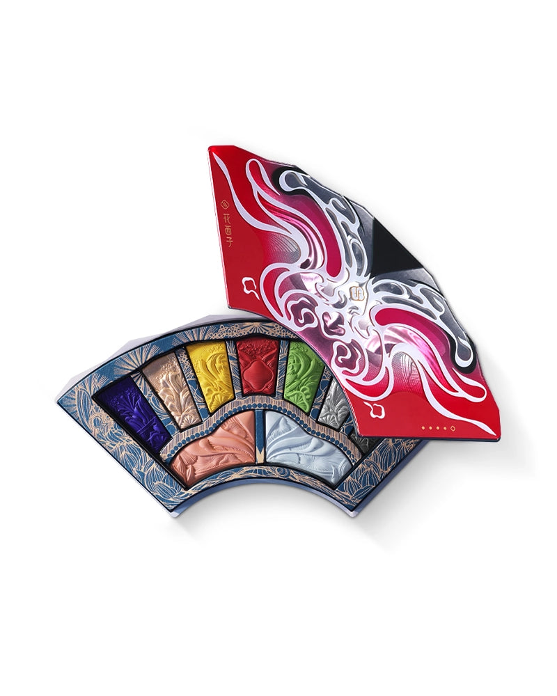 Beijing Opera Makeup Palette - Limited Edition Chinese Peking Opera Face Paint Kit for Halloween, Cosplay & Theatrical Performances | Perfect for Costume Parties, Stage Makeup & Cultural Events