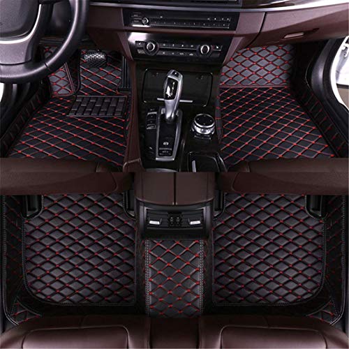 Black-red dimond floor mat