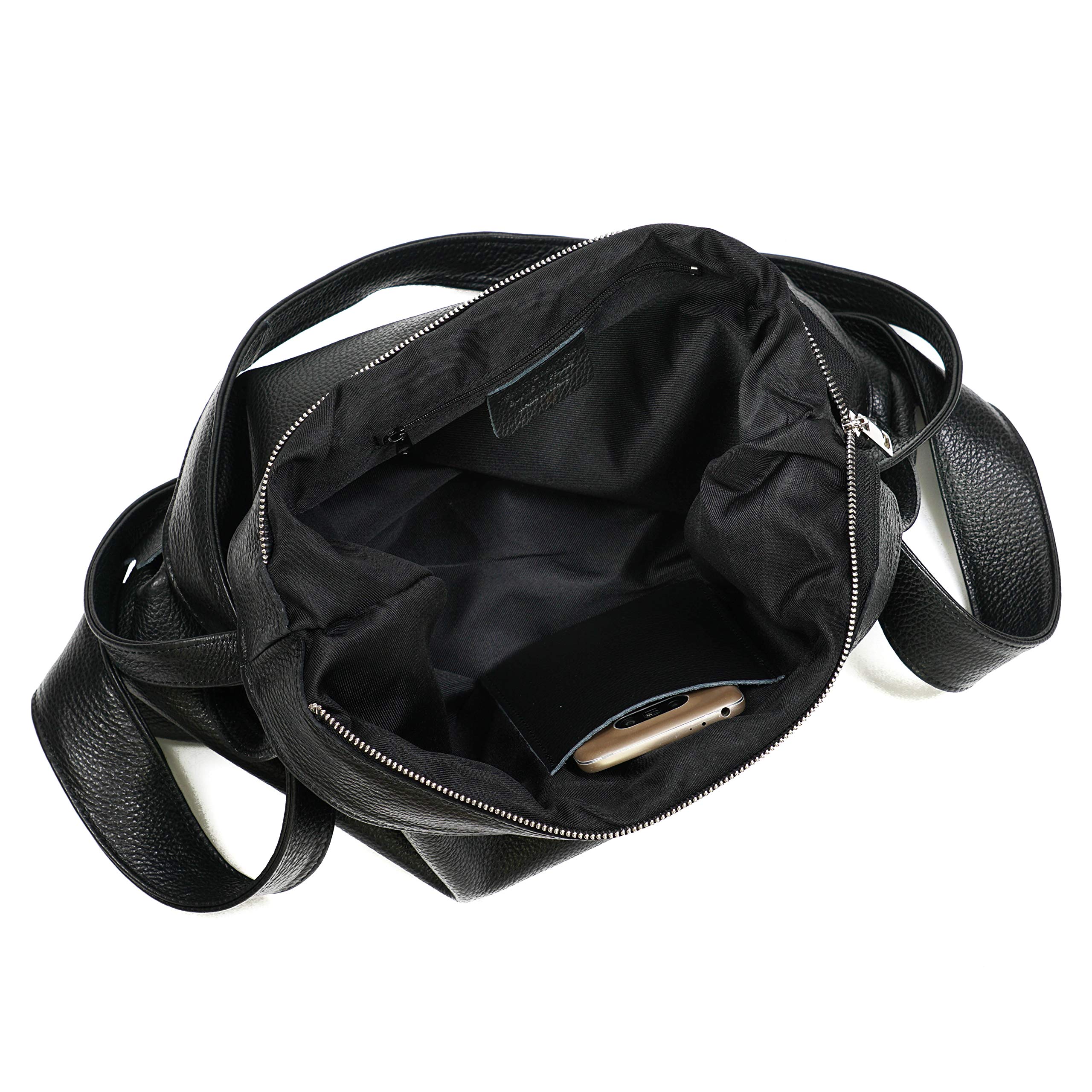 Genuine Leather Women's Backpack Purse - Handmade Convertible Hobo Shoulder Bag for Work, Travel & Daily Use