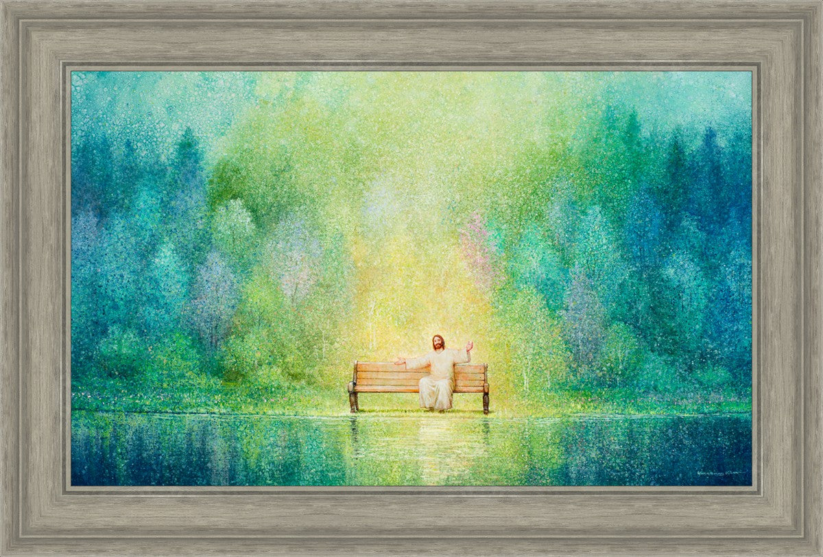 Come Unto Me and I Will Give You Rest - Inspirational Christian Wall Art for Home Decor & Church - Perfect for Bedroom, Living Room & Office