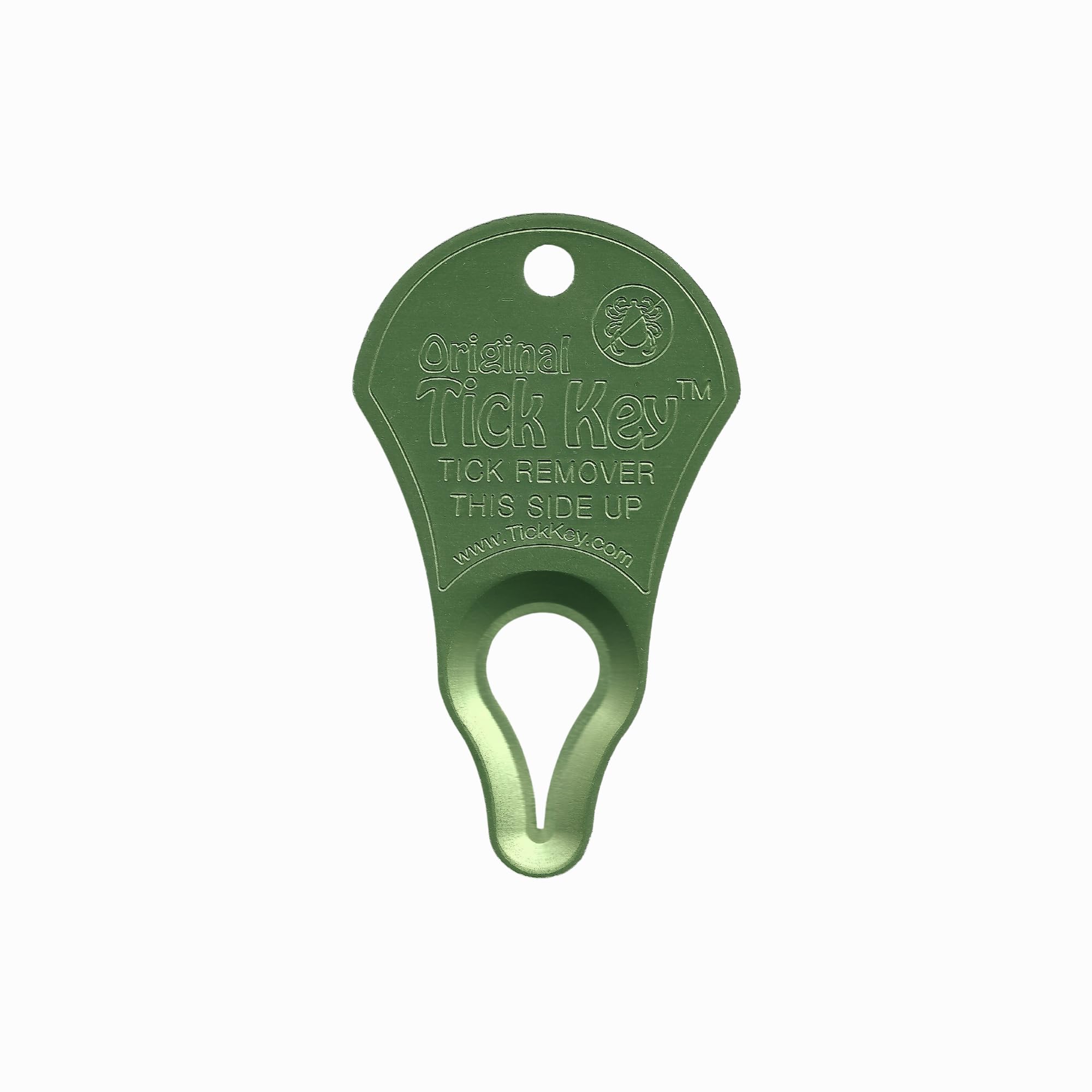 Original Tick Key - Safe Portable Tick Remover Tool for Outdoor Adventures (Light Green)