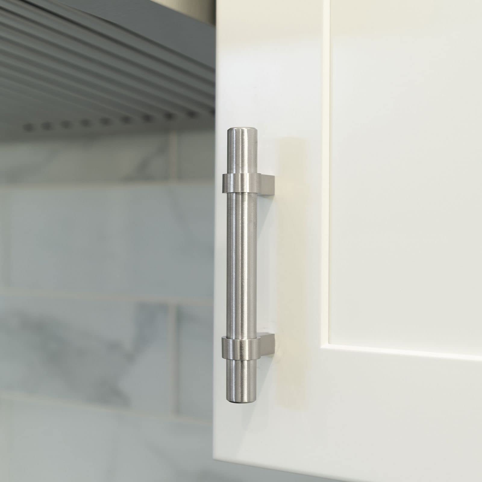 Modket 10-Pack Brushed Nickel Euro Bar Cabinet Handles - 2