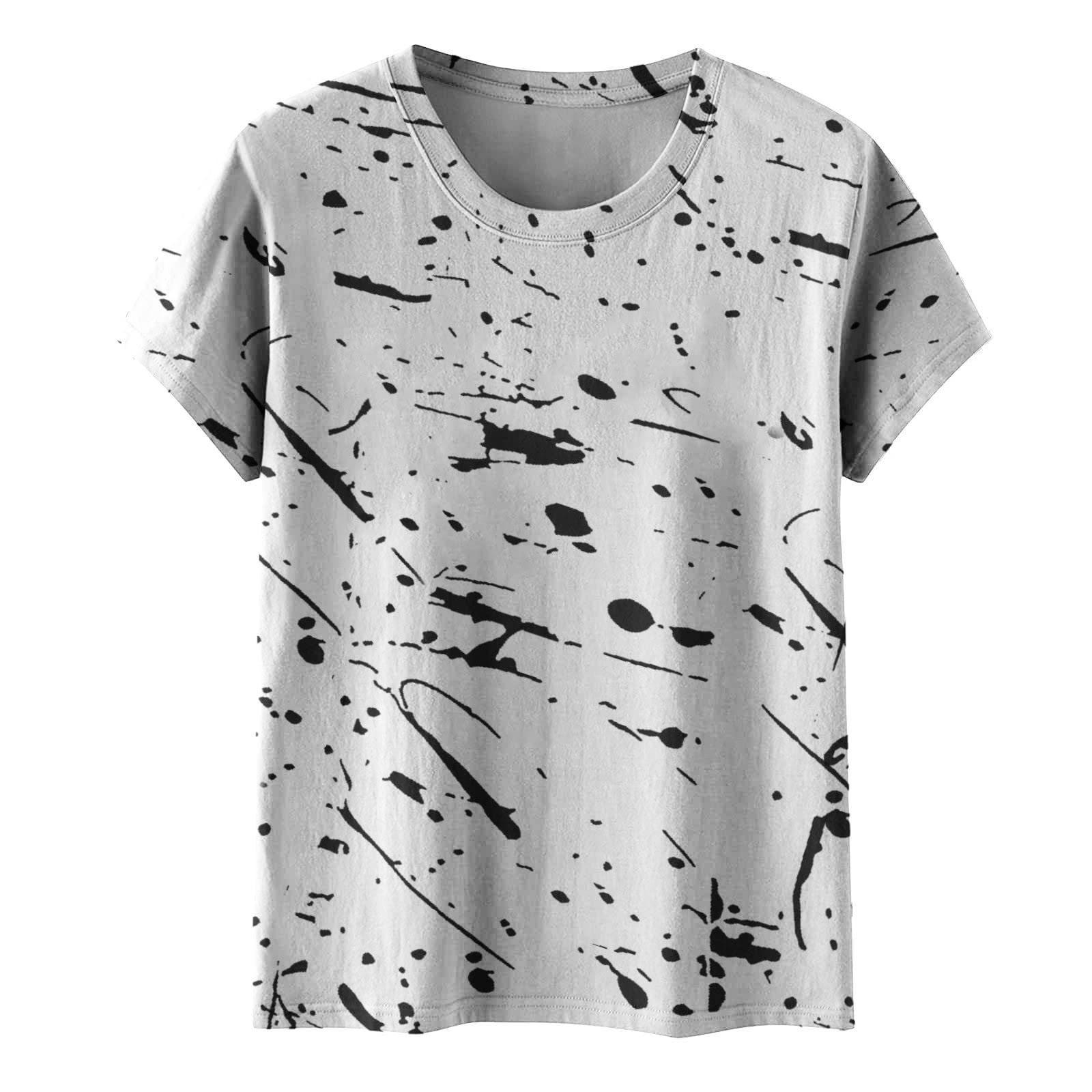 2023 Women's Casual Short Sleeve Round Neck T-Shirt - Cute Blouse for Everyday Wear, Date Night & Summer Outfits