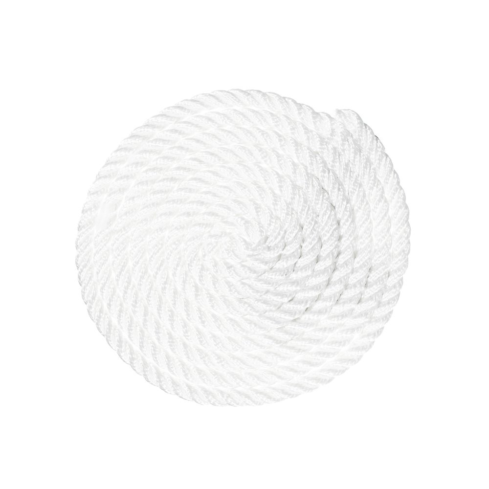 Premium Golberg Twisted Polyester Rope - 1/2 Inch x 300 Feet - White High Strength Low Stretch Rope - Water, Oil & Weather Resistant - Ideal for Rigging, Winching, Truck Tie-Downs, Marine Use & DIY Crafts - Perfect for Boating, Construction & Outdoor Activities