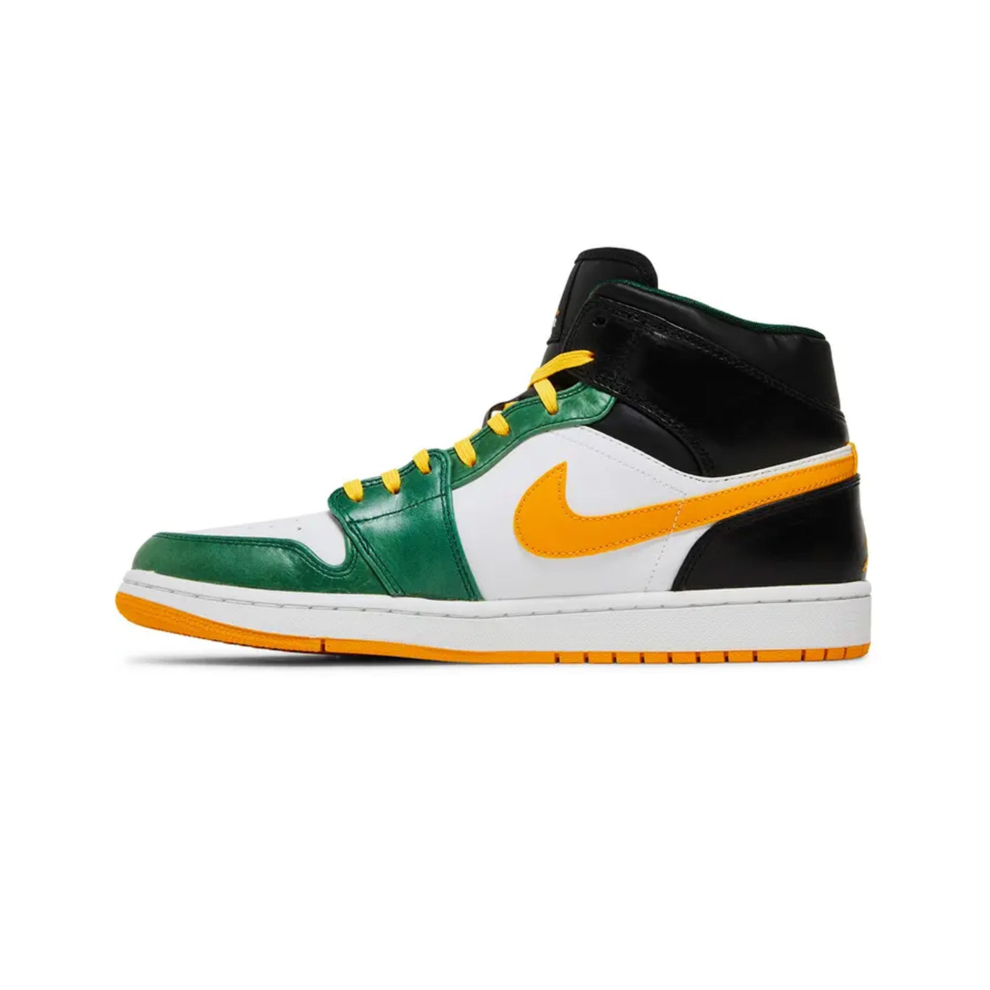 Air Jordan 1 Mid Retro 'Sonics' Sneakers (2013) - Men's Basketball Shoes for Casual Wear & Street Style