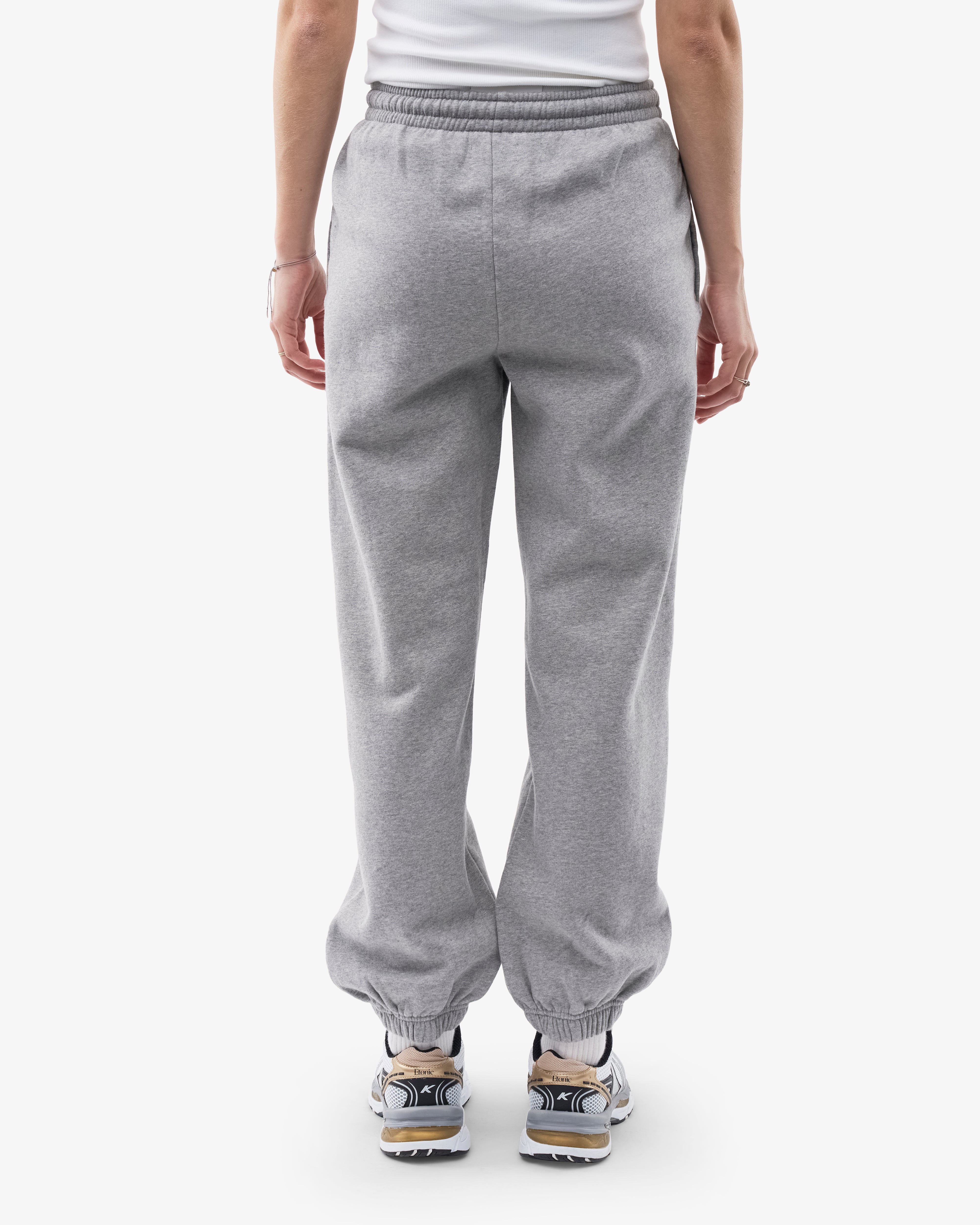 Organic Relaxed Sweatpants for Women - Soft Comfortable Lounge Pants - Heather Grey - Perfect for Yoga, Home Wear & Casual Outfits