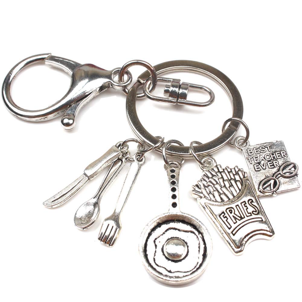 Creative Omelette Chef Keychain - Kitchen Jewelry Gift for Men & Women - Perfect for Cooking Enthusiasts