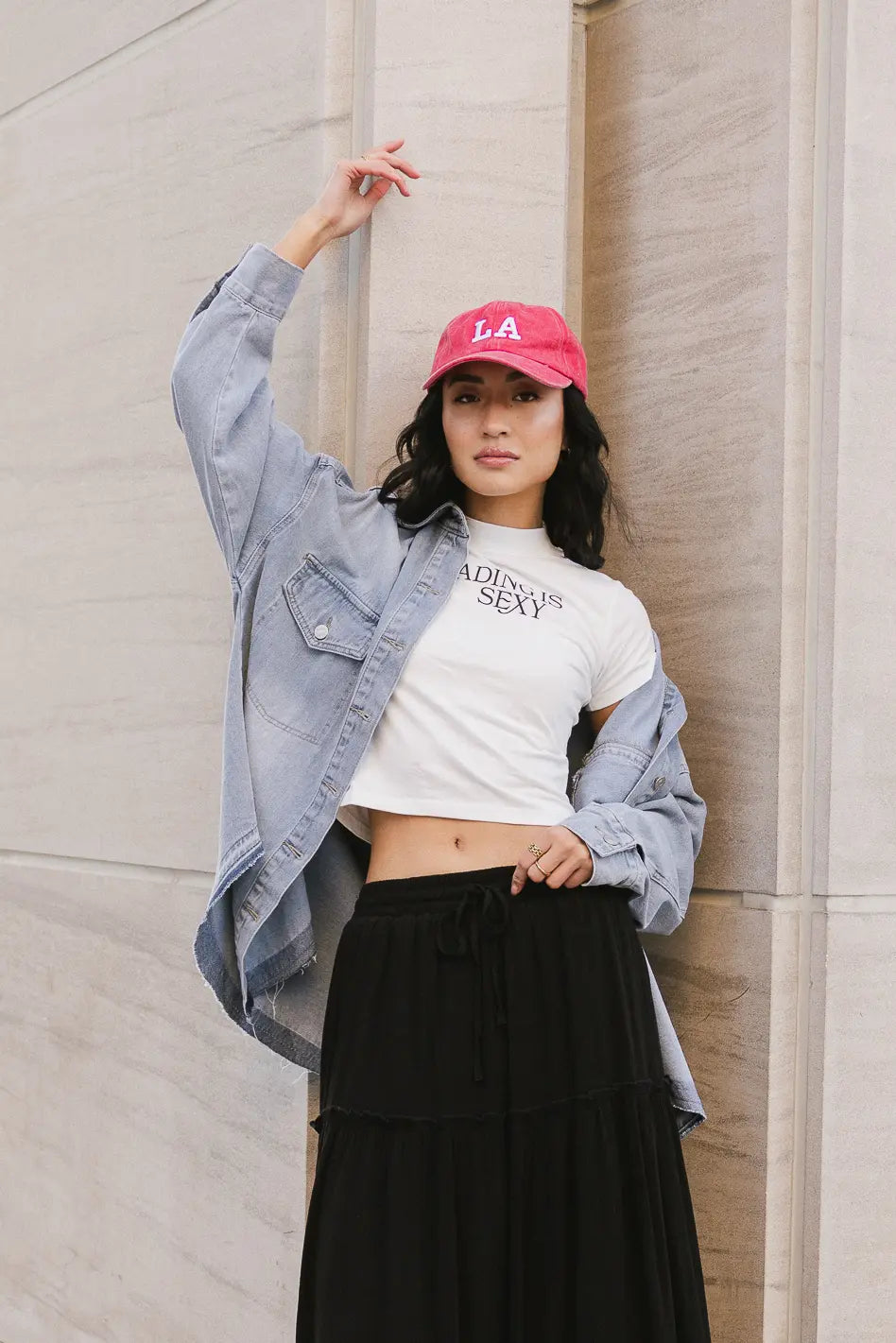 Stylish Out And About Denim Jacket for Women & Men | Trendy Lightweight Denim Coat | Perfect for Casual Outings, Streetwear & Spring Layering - FINAL SALE