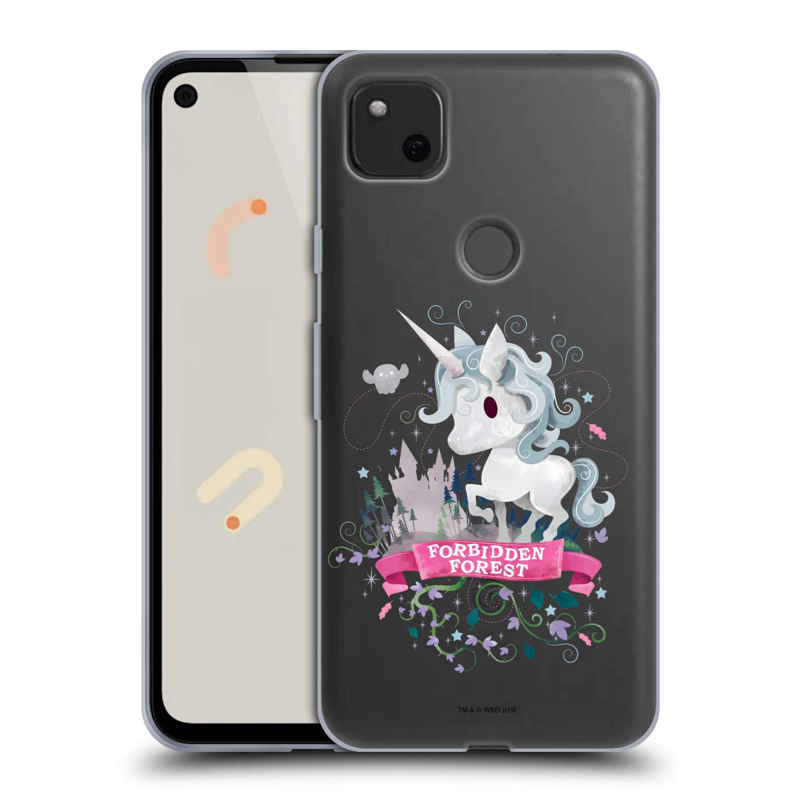 Harry Potter Unicorn Case for Google Pixel 4a - Deathly Hallows Design for Fans