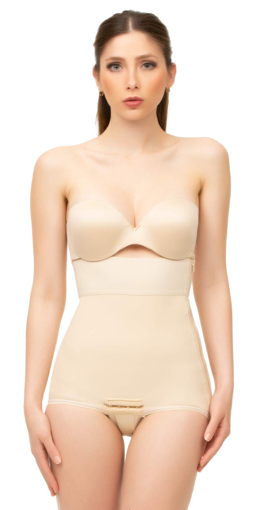 Isavela Women's High Waist Abdominal Control Panty - Full Length Compression Girdle for Tummy Tuck & Postpartum Recovery (GR01) | Perfect for Shapewear, Workout & Everyday Wear