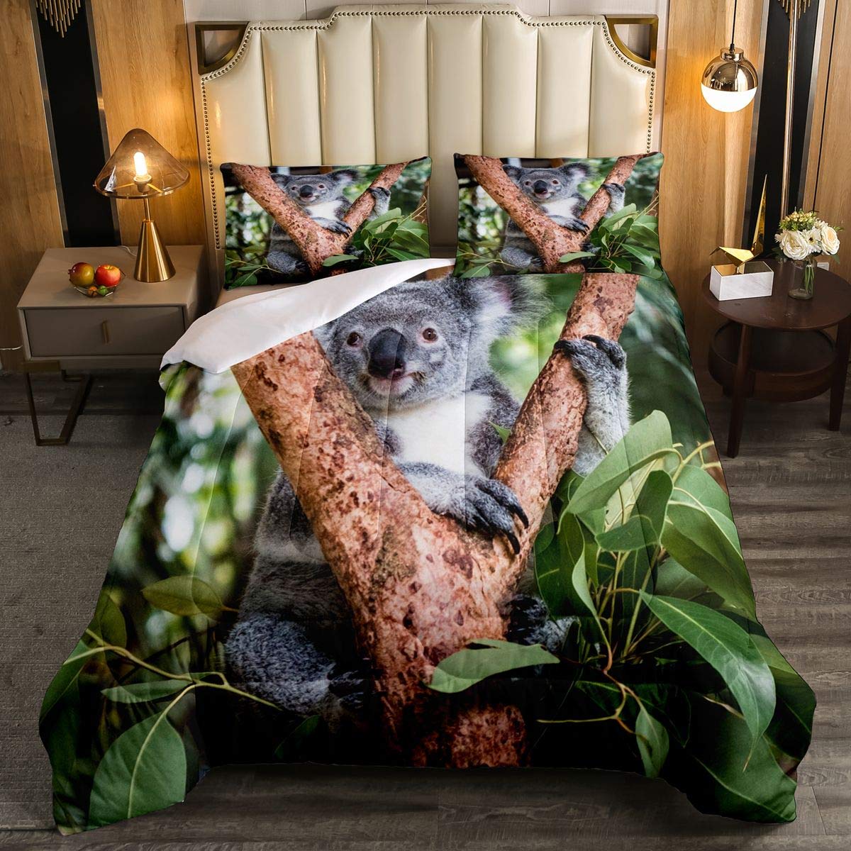 Ultra Soft Sloth Printed Comforter Set for Kids - Cute Animal Pattern Bedding with Tree Branches Design, Full Size Duvet Cover for Boys & Girls | Perfect for Nursery Decor, Kids Bedroom, and Cozy Sleep
