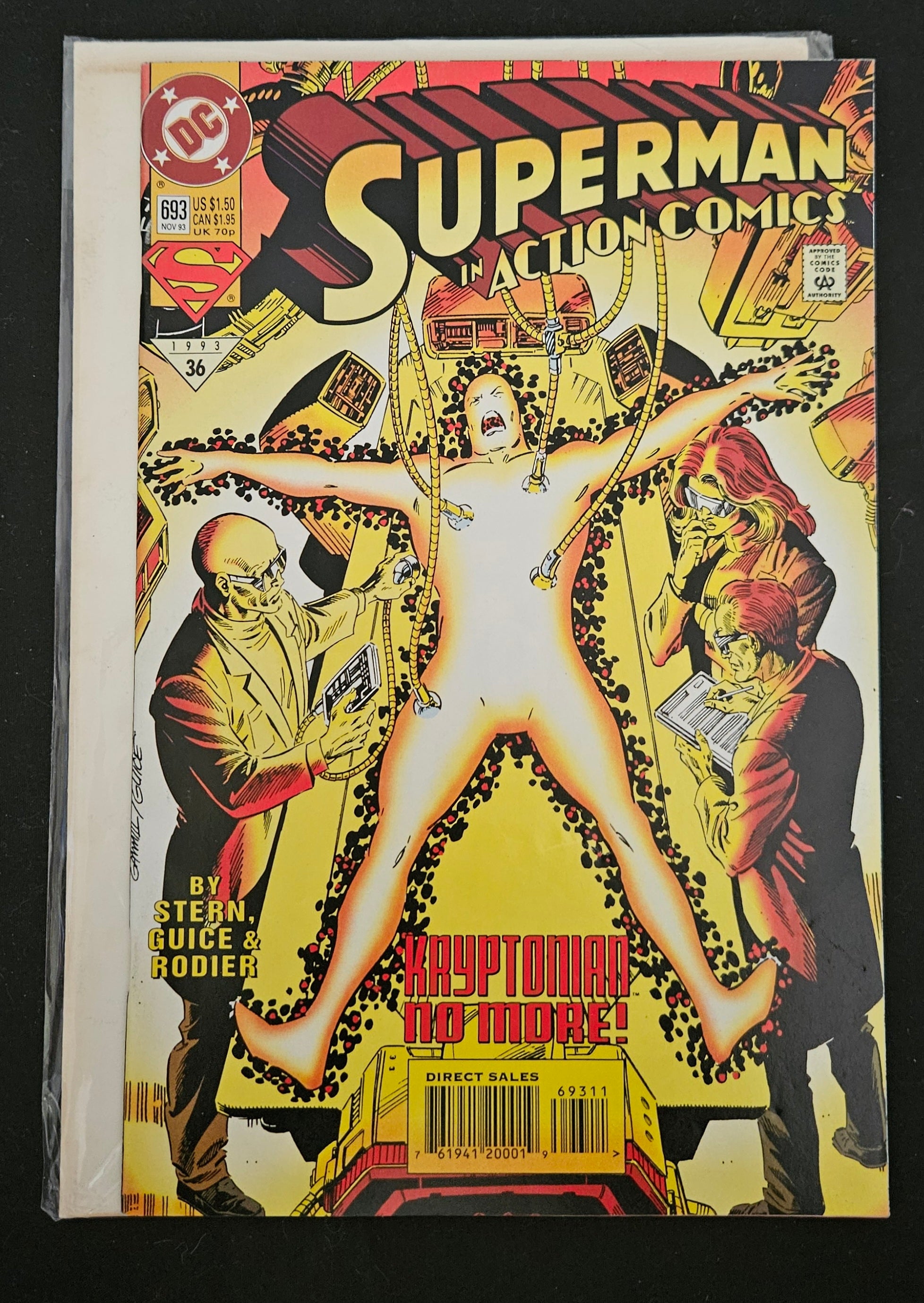 Action Comics #693: Superman The Man of Steel - DC Comics 1993 Vintage Collectible - Perfect for Comic Book Enthusiasts & Superhero Fans