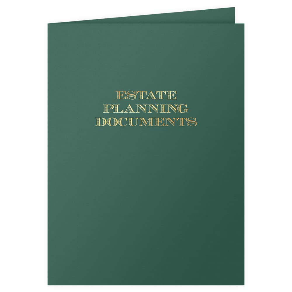 25-Pack Green Estate Planning Document Pocket Folders - 9