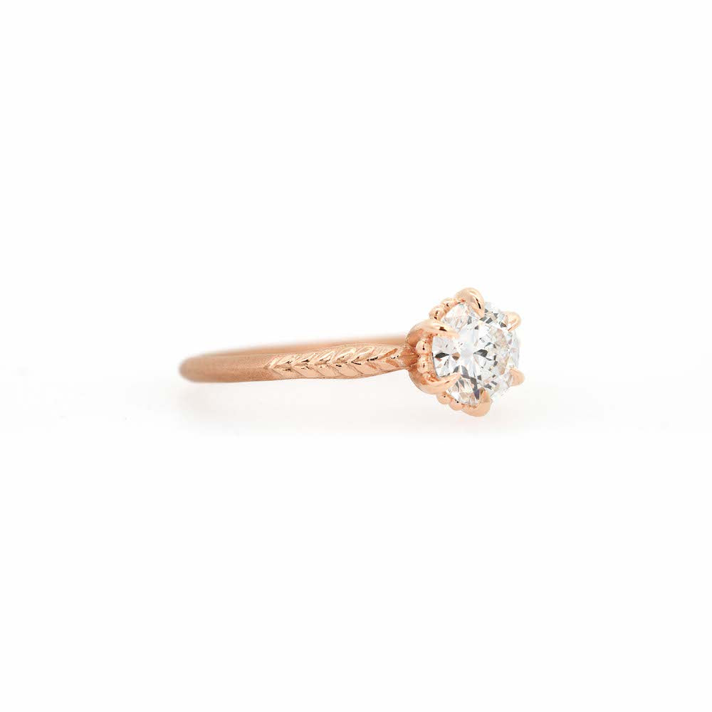 Evergreen Solitaire Ring - Dainty Minimalist 14K Gold Plated Ring for Women - Perfect for Everyday Wear, Anniversary & Wedding Gifts
