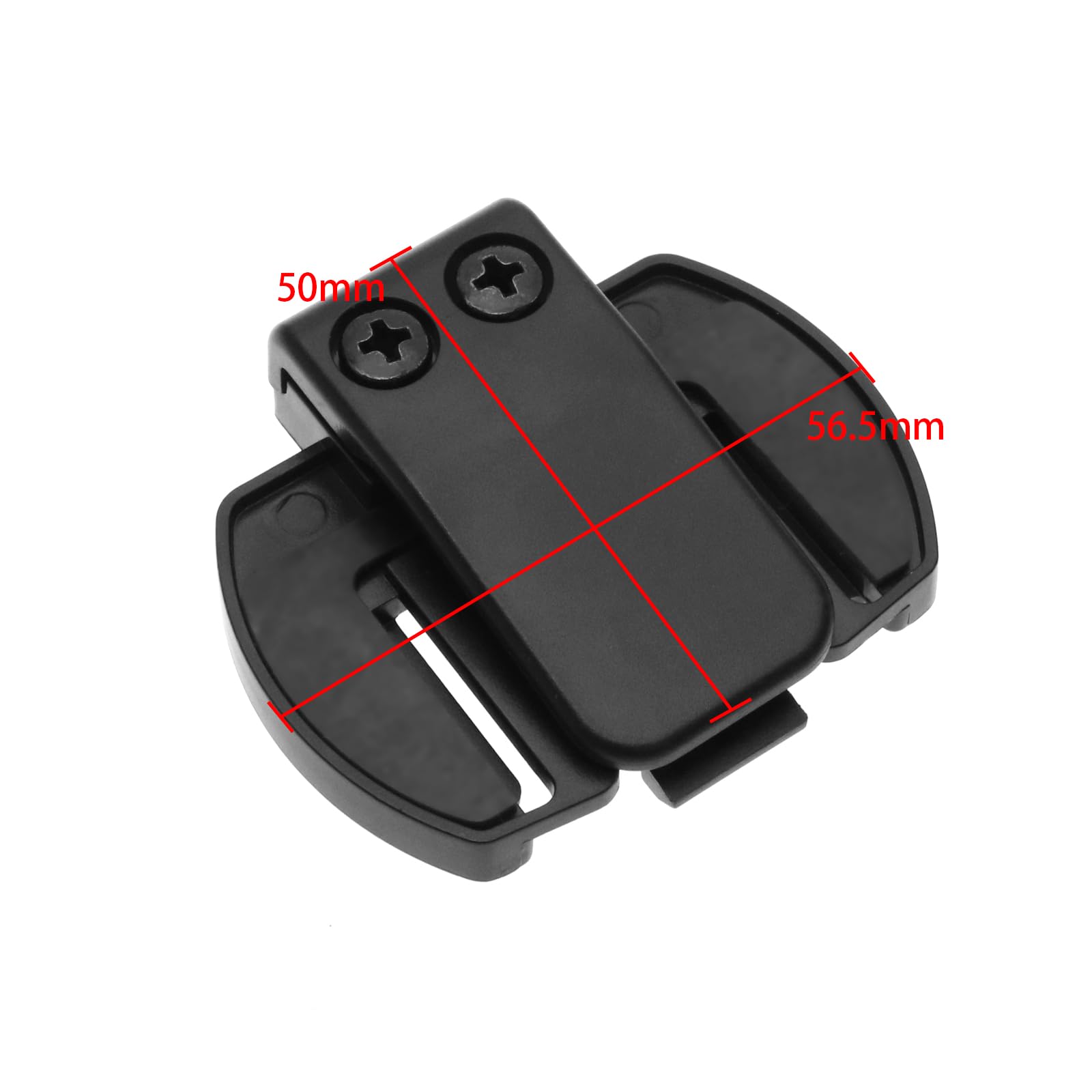 ECSiNG 2-Pack Motorcycle Helmet Bluetooth Headset Intercom Mounting Bracket - Compatible with V6 & V4 Series Bluetooth Intercom Systems - Perfect for Group Rides, Touring & Hands-Free Communication