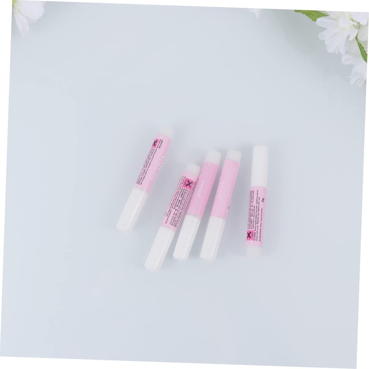 Beavorty 8PCS Nail Glue Kit - Professional Nail Art Adhesive for False Tips & French Manicure | Mini Beauty Glue for Home Nail Decoration & DIY Manicure | Perfect for Salon, Bridal, Party & Everyday Use