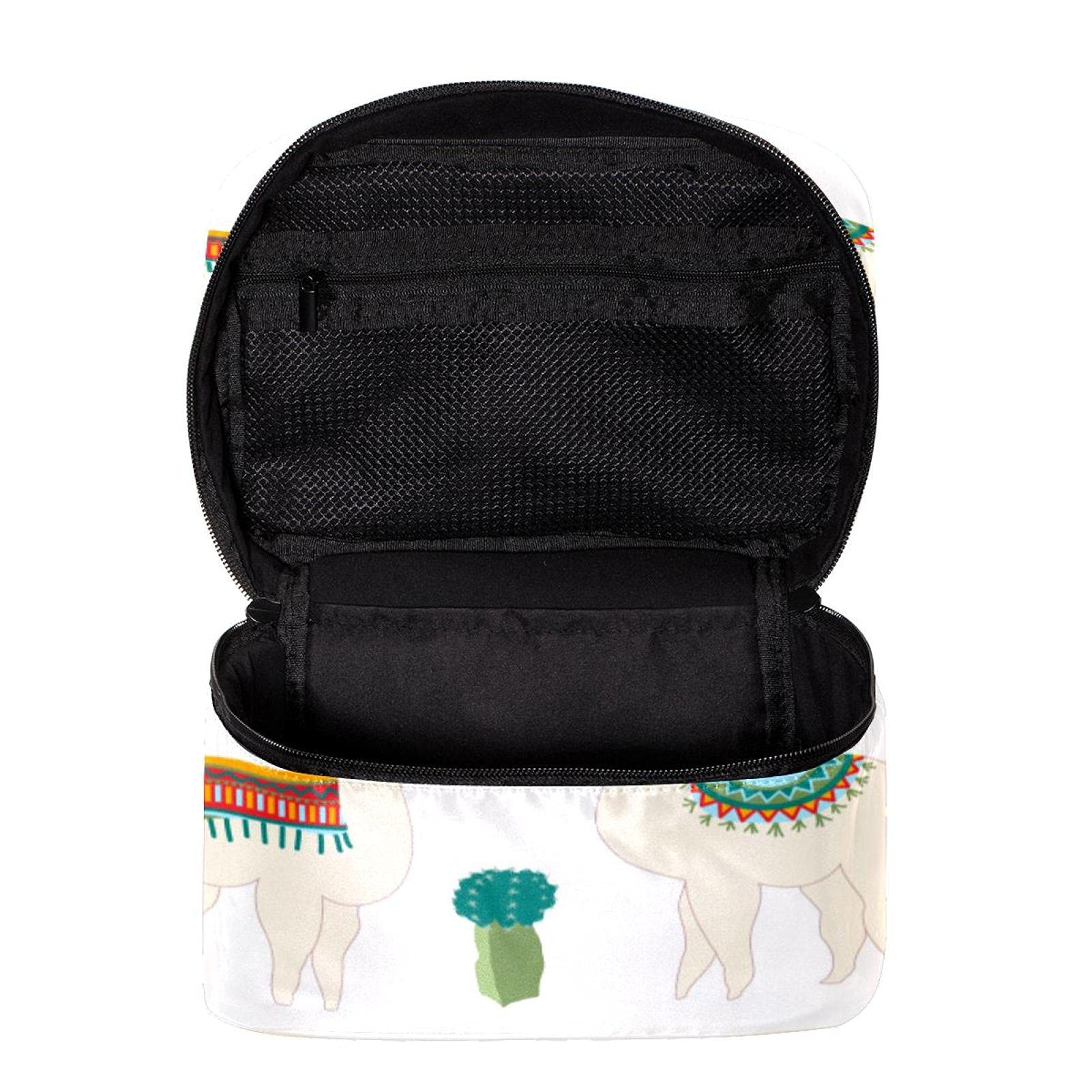 Stylish Large Llama Cactus Makeup Bag - Waterproof Travel Cosmetic Organizer with Zipper for Women & Girls | Perfect for Vacation, Gym, Beach Trips & Daily Essentials Storage