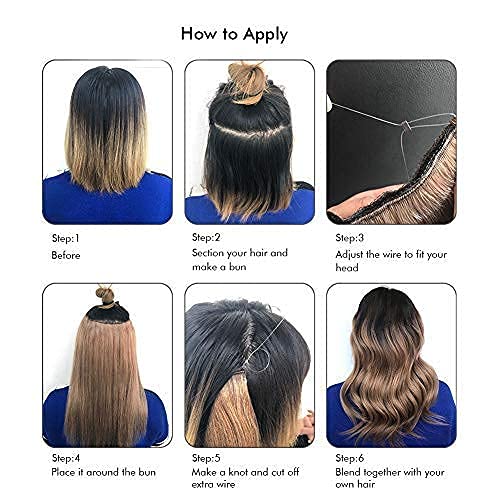 Sassina Invisible Wire Hair Extensions 16