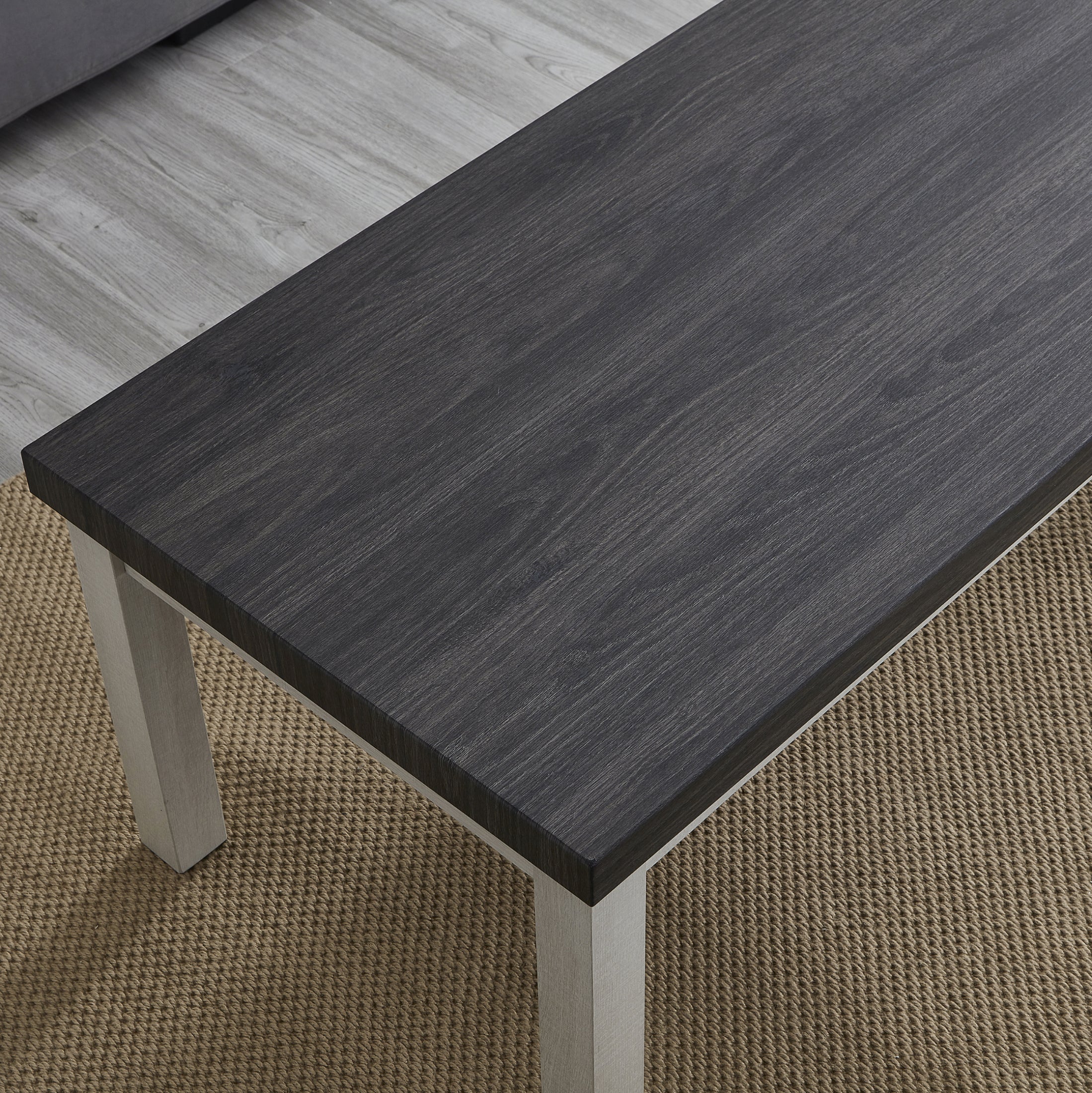 Ronan Two-Tone Wood 3-Piece Living Room Table Set - Coffee Table & End Tables - Modern Farmhouse Style for Living Room, Lounge & Family Room Decor