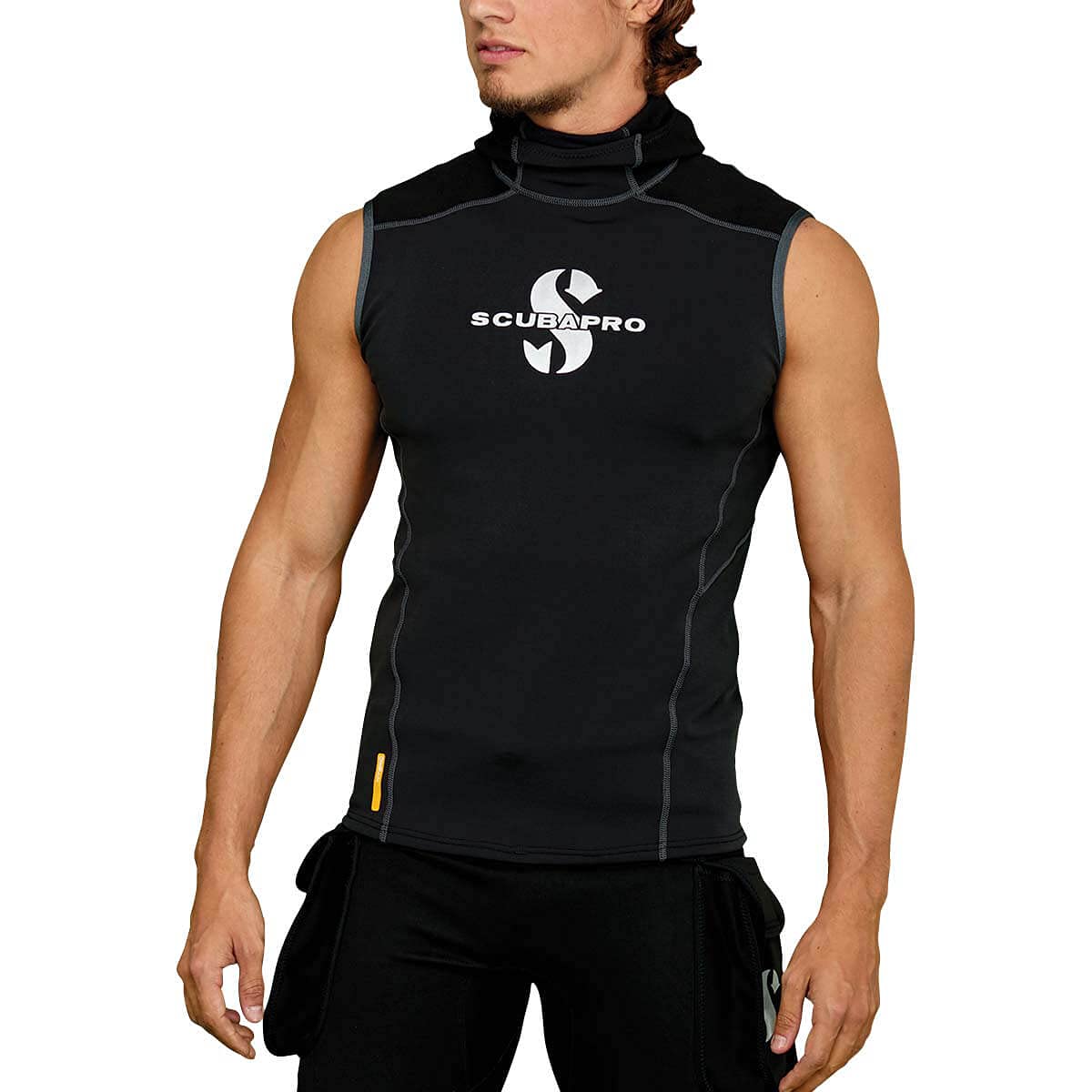 Scubapro Men's Hybrid Hooded Vest - Warm & Comfortable Scuba Diving Wetsuit Top for Cold Water | Perfect for Spearfishing, Snorkeling & Water Sports