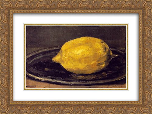 24x18 Gold Ornate Frame with Double Matted Museum Art Print - Edouard Manet's Classic Painting - Perfect for Living Room, Bedroom & Office Wall Decor