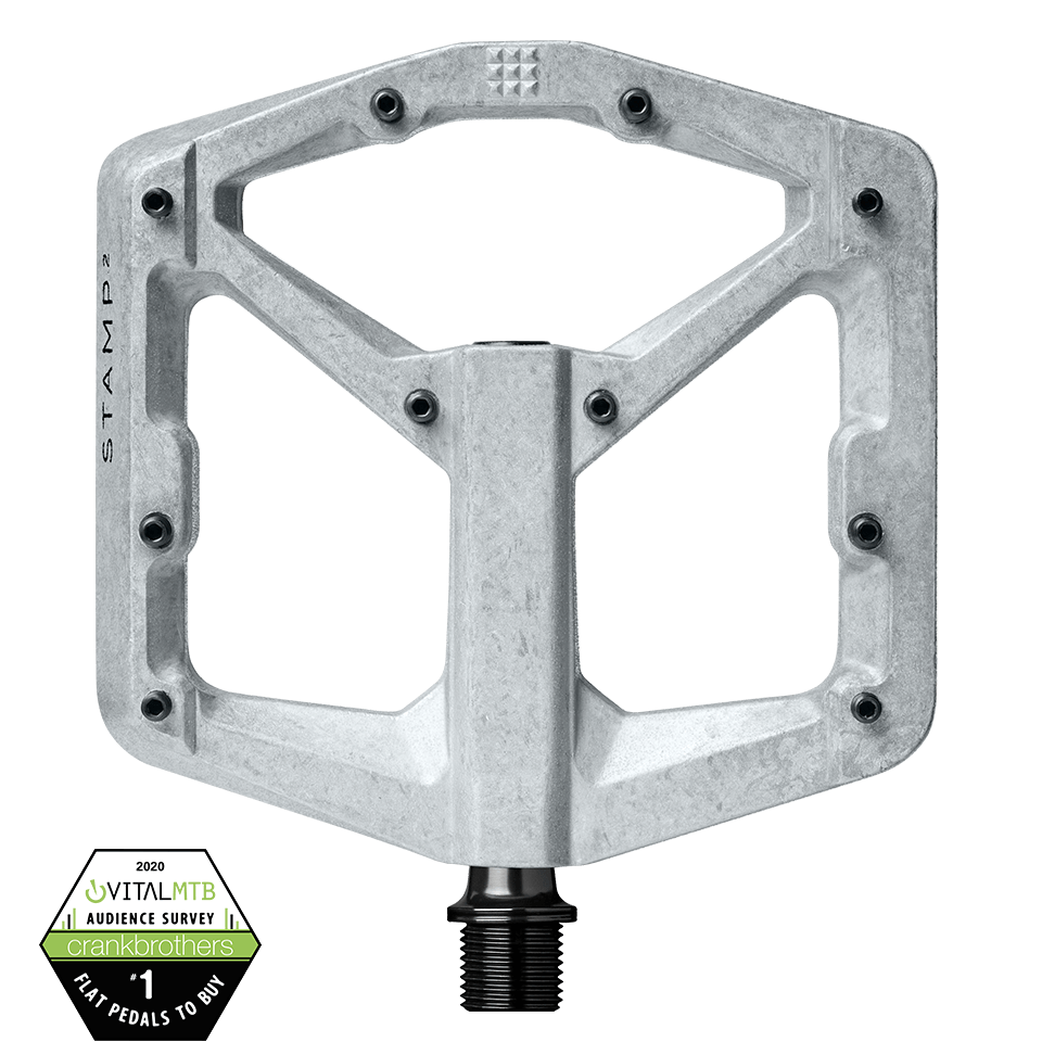 Crank Brothers Stamp 2 Bike Pedals - Premium MTB Flat Pedals for Mountain Biking, Cycling & Trail Riding - Durable & Lightweight for All-Terrain Performance