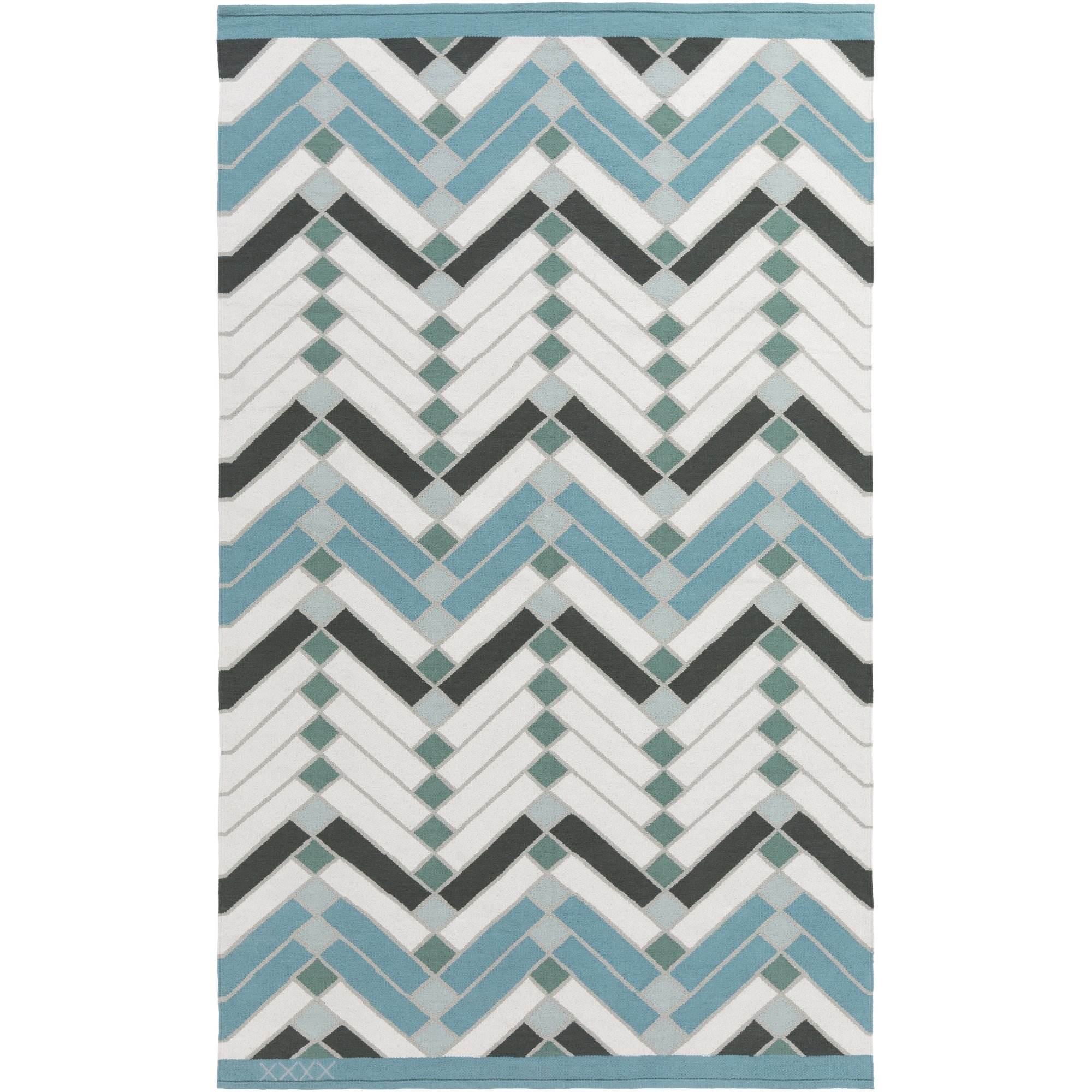 Surya Savannah 4' x 6' Sky Blue Area Rug - Soft Modern Boho Rug for Living Room, Bedroom & Dorm Decor