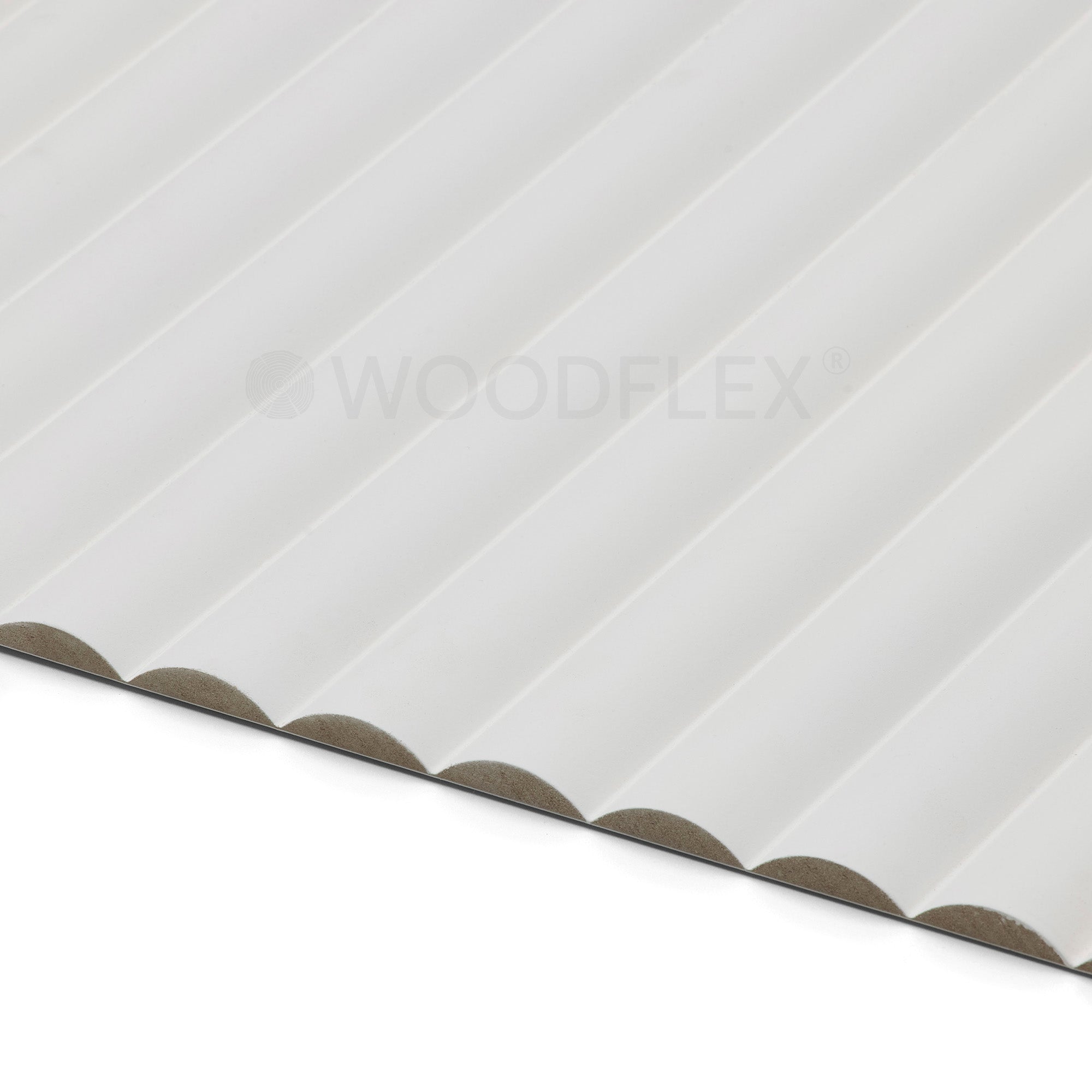 WOODFLEX White Primed Flexible Half Round Moulding 2700mm x 600mm (106