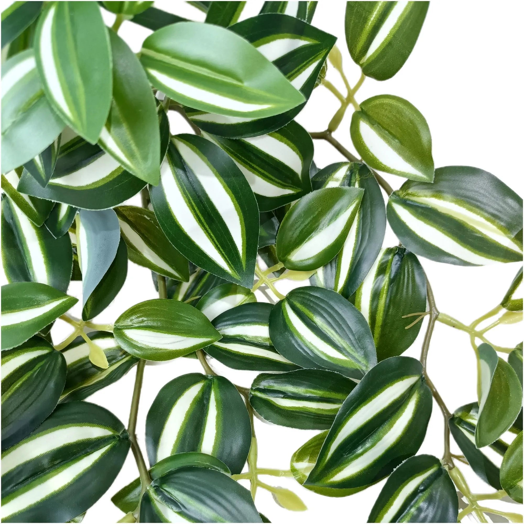42cm Artificial Hanging Tradescantia Zebrina Plant - Lifelike Fake Draping Wandering Jew Vine for Home Office Decor, Wedding Centerpieces & Shelf Styling