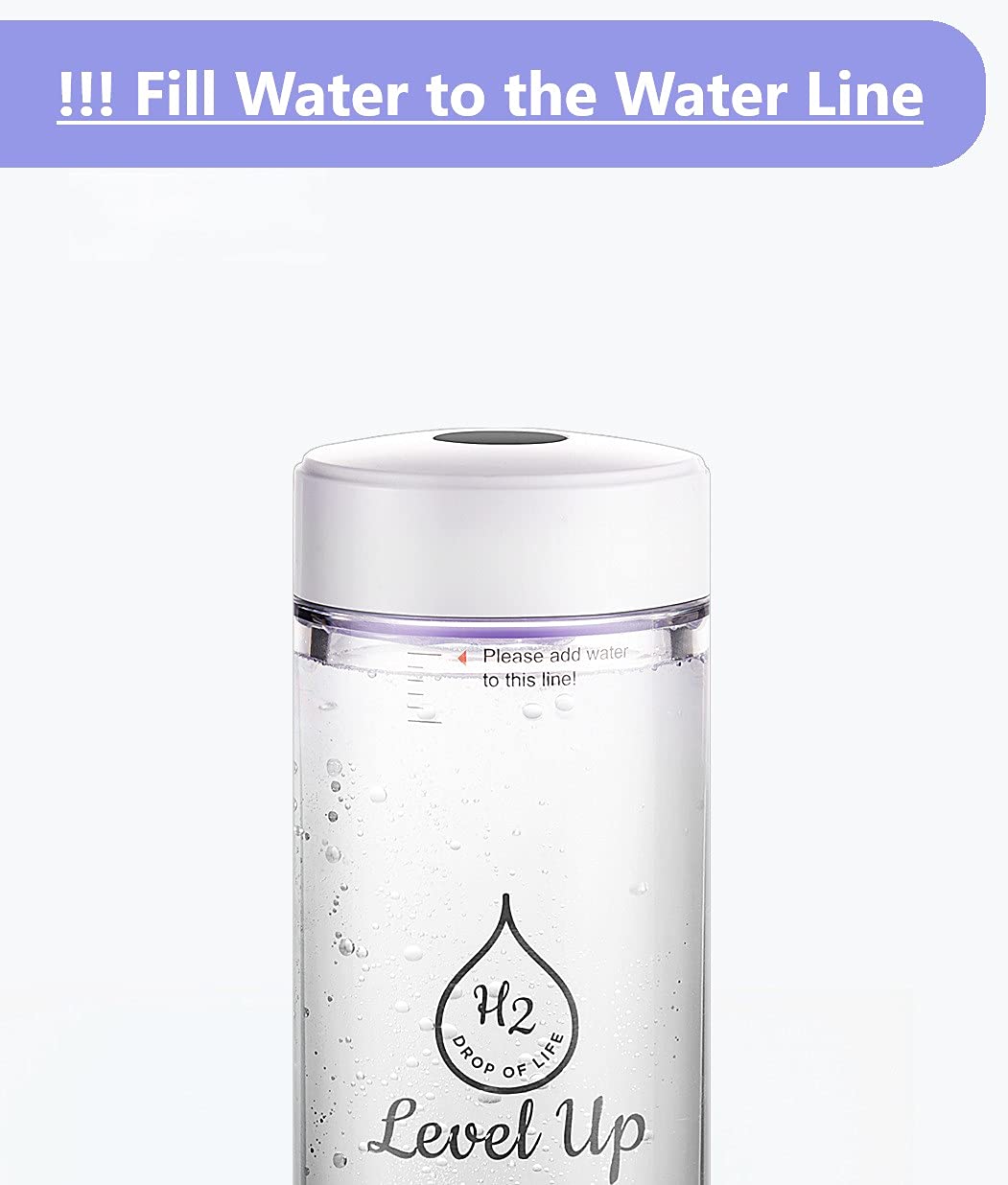 Premium Hydrogen Water Bottle Generator - 4000 PPB SPE PEM Technology by DuPont - Portable Hydrogen Infuser for Health & Wellness - Perfect for Travel, Gym, and Daily Hydration