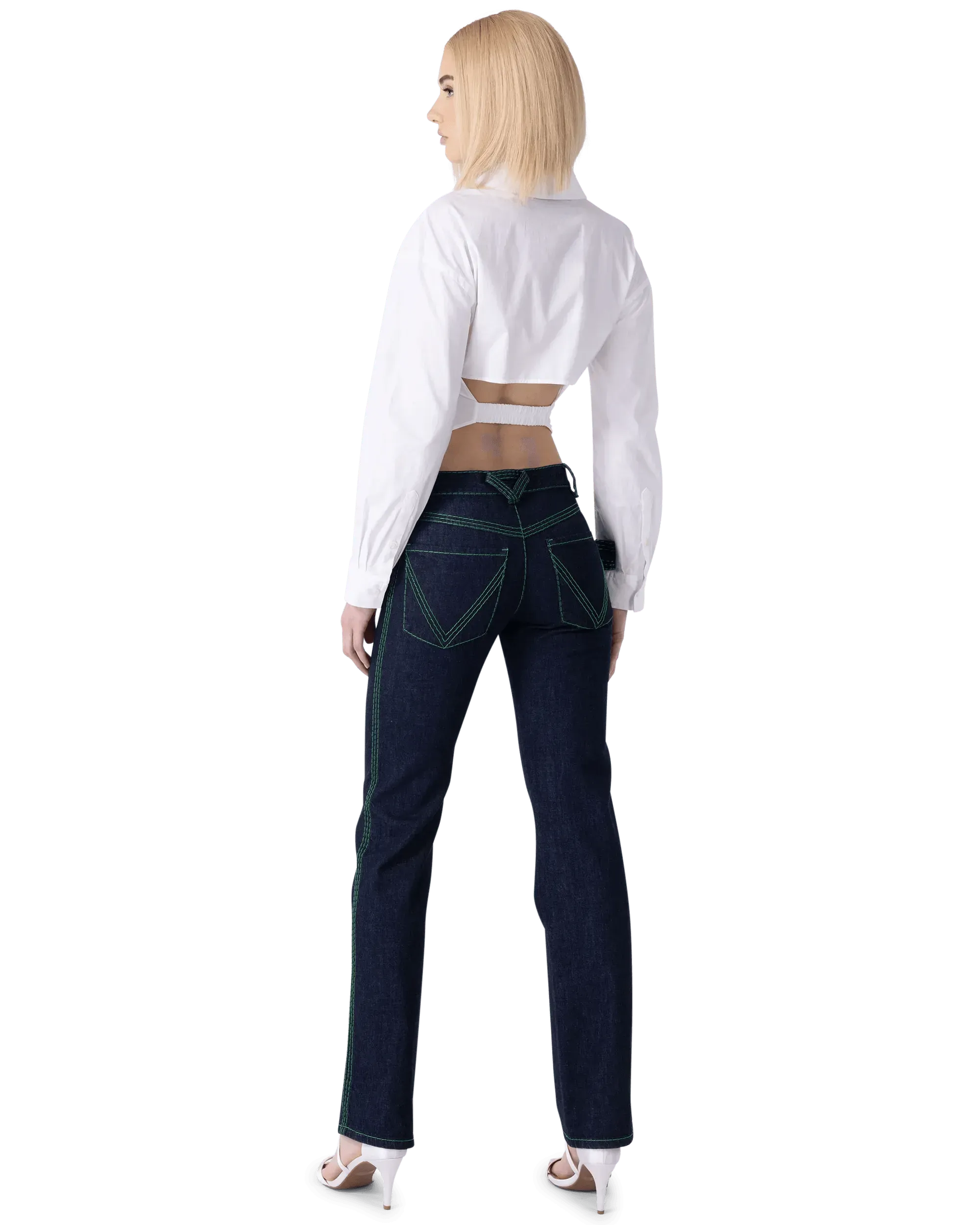 Aqua Back Cut Out Blouse for Women - Trendy Summer Sleeveless Top - Perfect for Beach, Party & Night Out