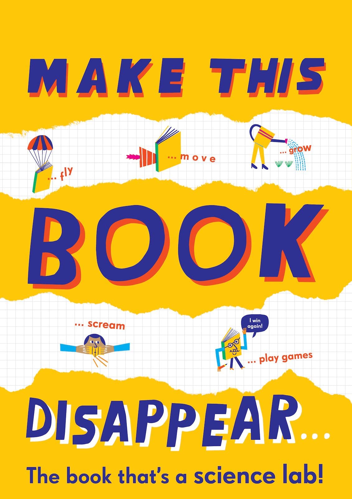 Make This Book Disappear - Magic Trick Book for Kids & Adults | Fun Party Tricks, Classroom Activities & Family Entertainment | Learn Amazing Illusions & Optical Effects
