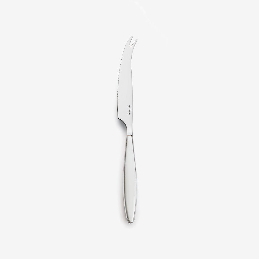 Guzzini Premium Cheese Knife Set - Stainless Steel Cheese Slicer with Ergonomic Handle for Soft & Hard Cheeses - Perfect for Charcuterie Boards, Wine Pairings & Dinner Parties