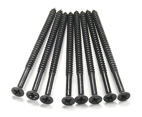 Hinge Outlet Oil Rubbed Bronze Wood Screws 9 X 3 Inch - 96 Pack for Cabinet Doors, Furniture Repair and DIY Projects