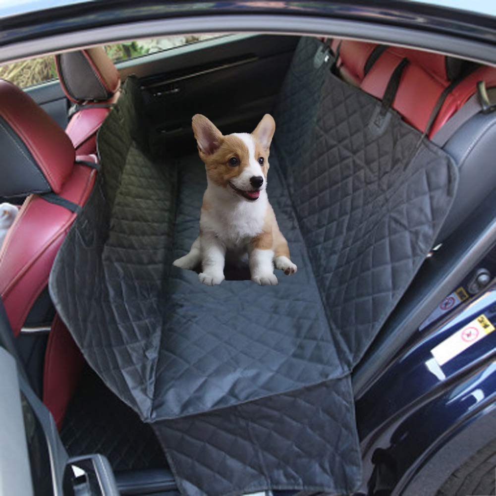 XYQCPJ Waterproof Dog Car Seat Cover - Durable, Non-Slip Pet Back Seat Protector with Flanking Protection (137x147cm) | Scratch Proof & Washable Dog Travel Hammock for SUVs, Sedans & Trucks | Perfect for Road Trips, Vet Visits & Daily Commutes