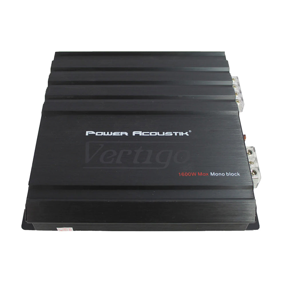 Power Acoustik VA1 1600D 1600W Monoblock Car Amplifier - Class A/B Bass Boost with Remote Control | Perfect for Car Audio Systems, Subwoofers, and Bass Enhancement