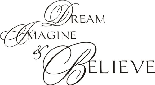 Cahoon's Closet Dream Imagine Believe Inspirational T-Shirt - Soft Cotton Graphic Tee for Women & Men - Perfect for Casual Wear, Gifts & Motivational Outfits