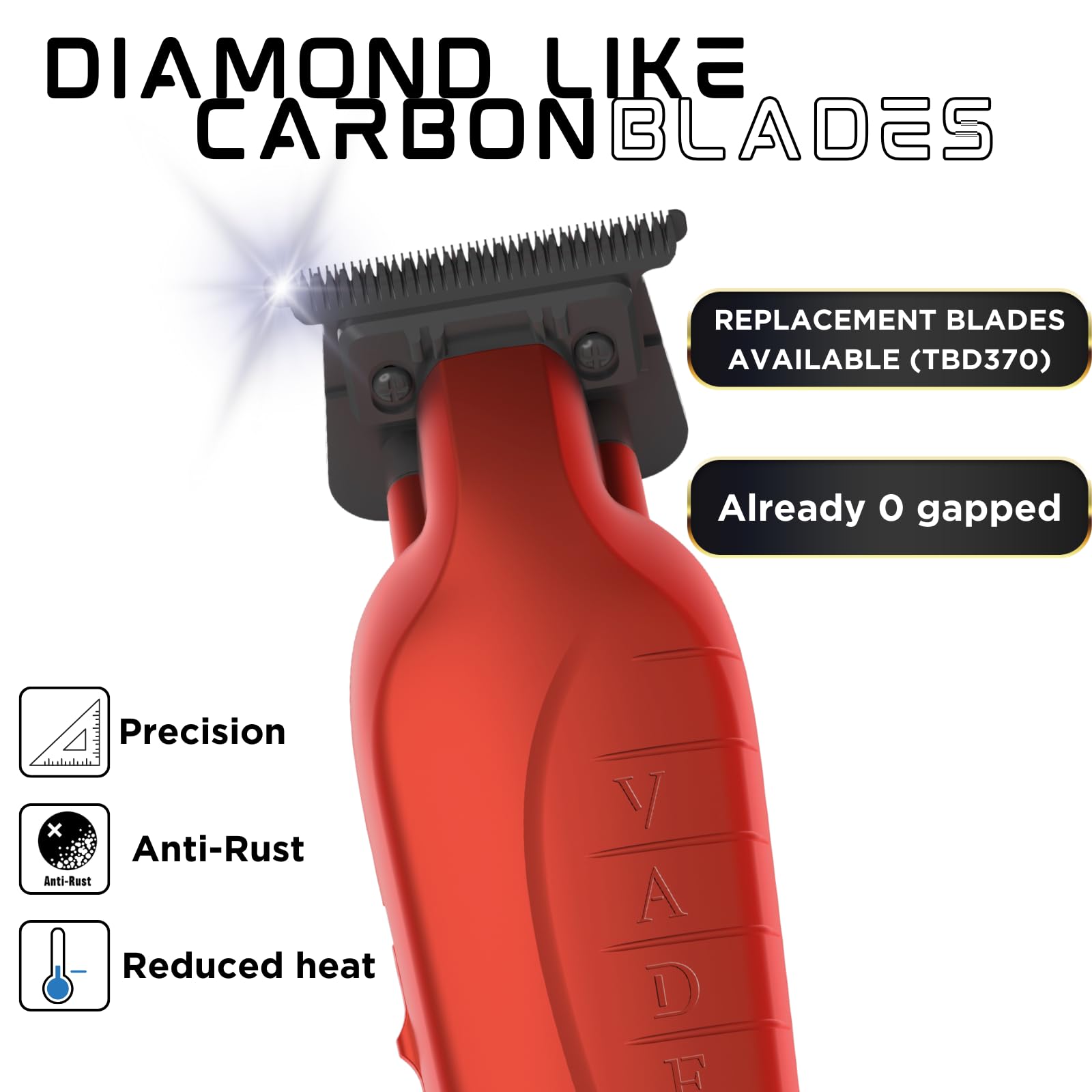 Supreme Trimmer Vader ST3778 Professional Cordless Hair Clipper - DLC T Blade Beard Trimmer for Men with 210 Min Runtime | Barber Liner & Grooming Kit | Perfect for Home Haircuts & Beard Styling