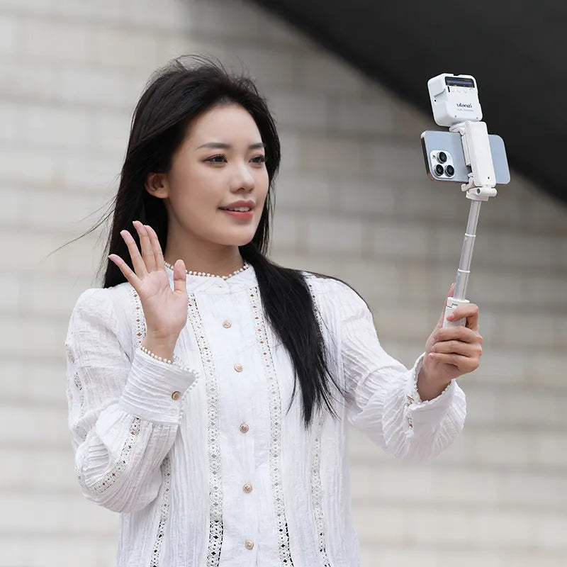 Ulanzi JJ02 Extendable Grip Phone Tripod Stand with Wireless Remote M004 - Perfect for Vlogging, Live Streaming & Outdoor Photography