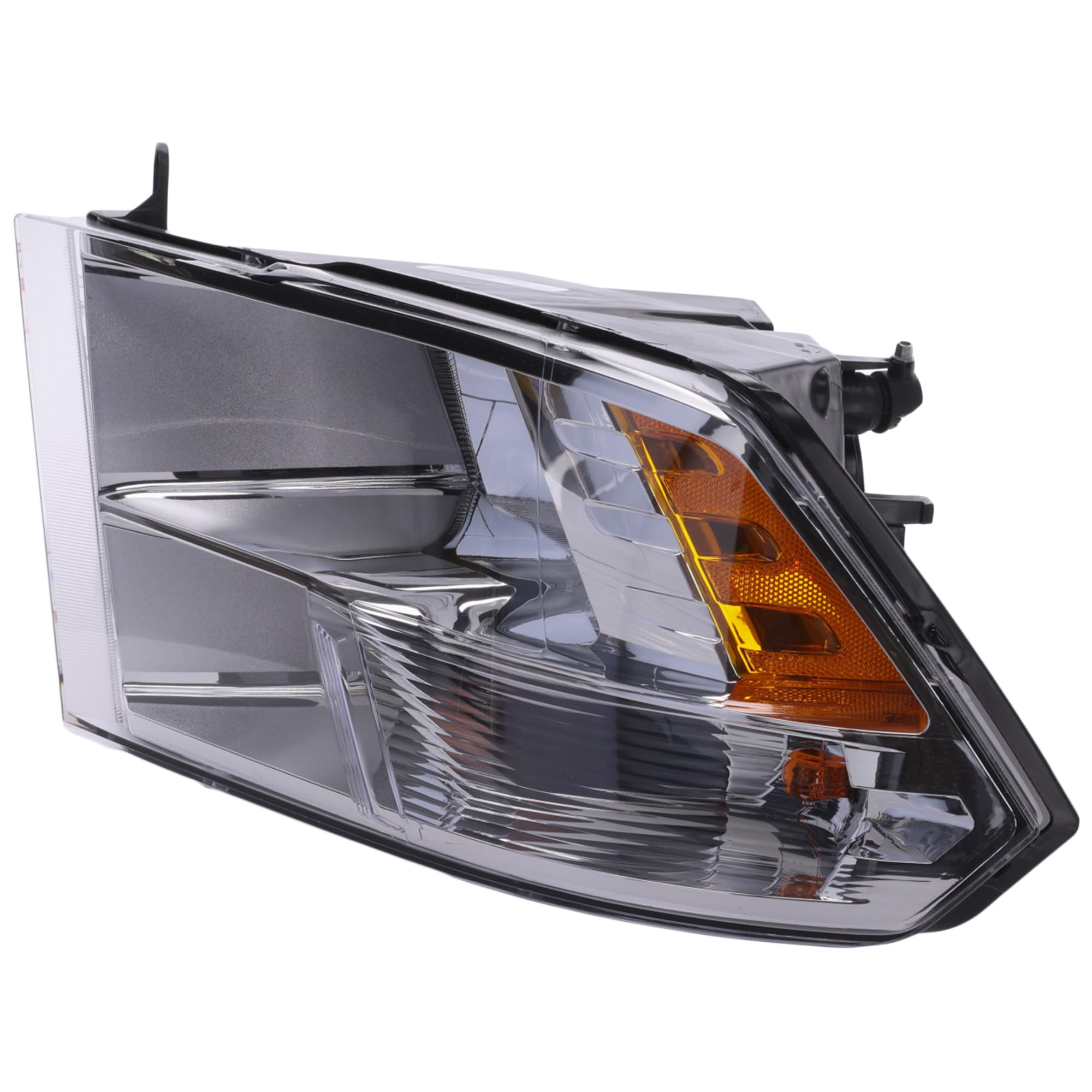 Evan Fischer Driver Side Headlight Assembly for Ram 1500 2013-2018 & 2500 - Halogen Quad Light Replacement (CAPA Certified) - Fits Models Without DRL - Replaces OEM# 68096439AJ - Perfect for Night Driving & Off-Road Adventures