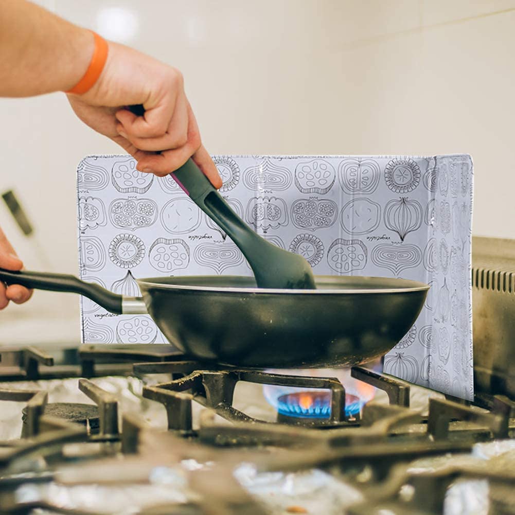 Yosoo Anti-Splatter Guard for Kitchen - Durable Frying Pan Oil Splash Screen Cover, Prevents Oil Spills for Safer Cooking, Ideal for Frying, Sautéing, and Roasting Vegetables