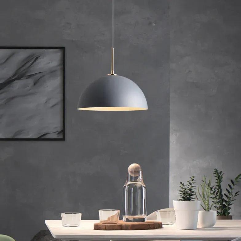Modern Semicircular Pendant Light - Stylish Dining Room Lampshade for Contemporary Home Decor | Perfect for Kitchen Island, Breakfast Nook & Restaurant Lighting