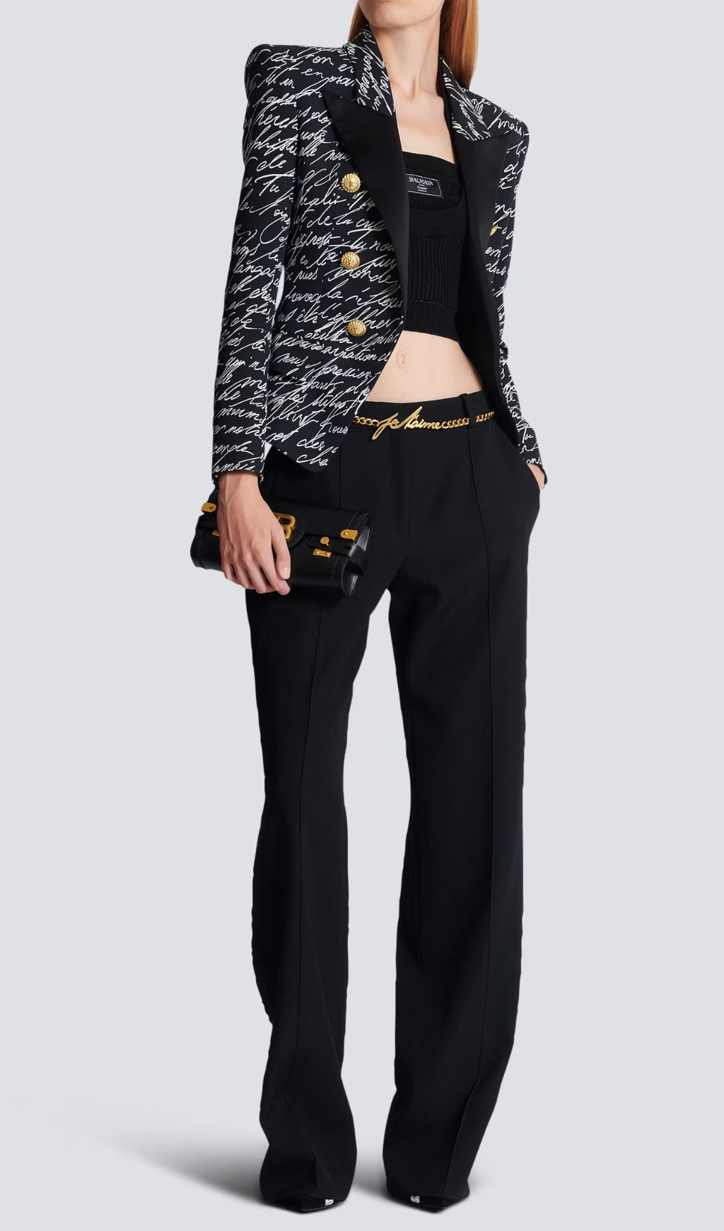 Alphabet Pattern Black Jacket with Single Button - Stylish Casual Outerwear for Men & Women | Perfect for Everyday Wear, Street Fashion & Layering