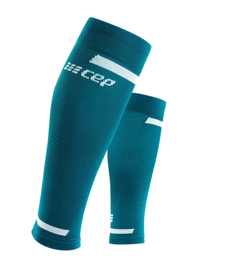 CEP Men's The Run Calf Sleeves V4 - Compression Socks for Running & Recovery, Petrol Blue (WS309R) - Improve Performance & Reduce Muscle Fatigue for Athletes & Runners