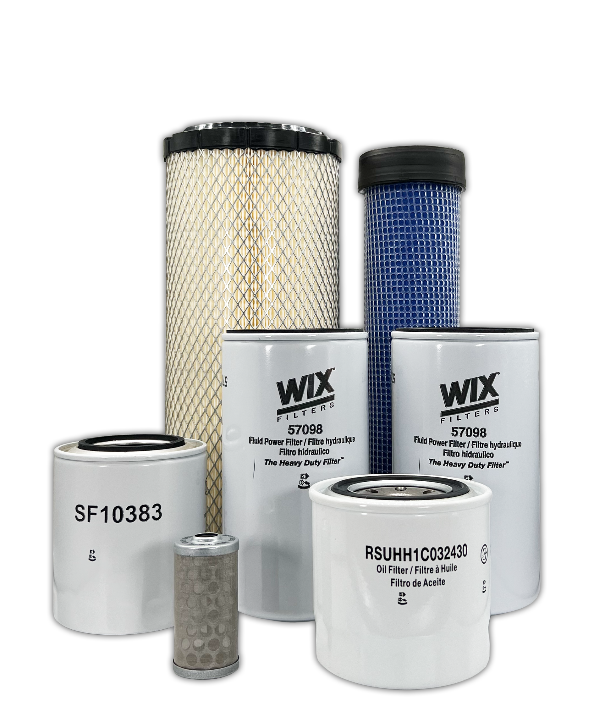 Kubota M5040 Tractor Maintenance Filter Kit by HERO® - Air, Oil & Fuel Filters Replacement Set for Tractor Engine Care - Perfect for Farm Equipment Maintenance & Field Work