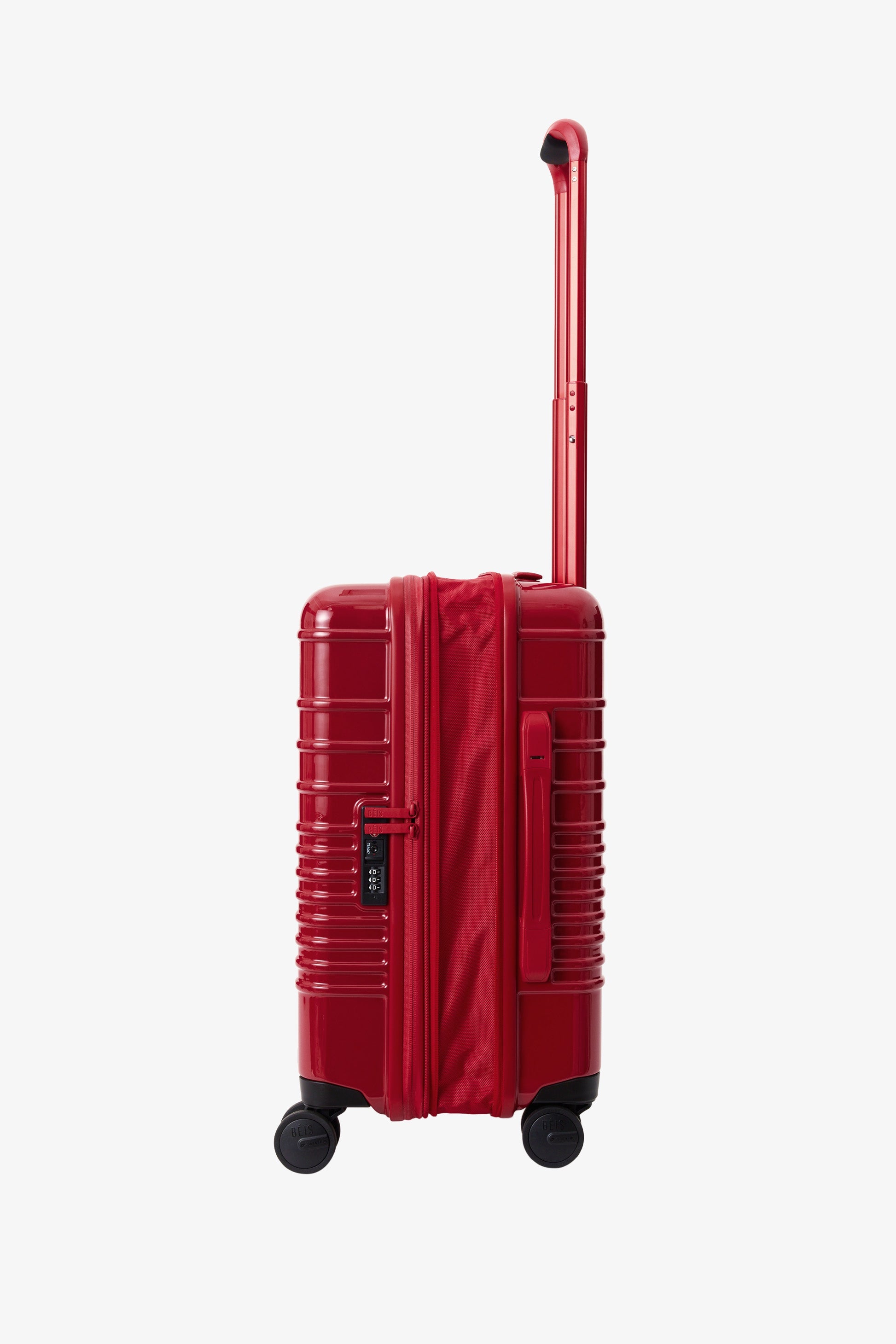 Text Me Red Carry On Roller Luggage - Lightweight & Durable Suitcase for Travel, Business Trips & Weekend Getaways