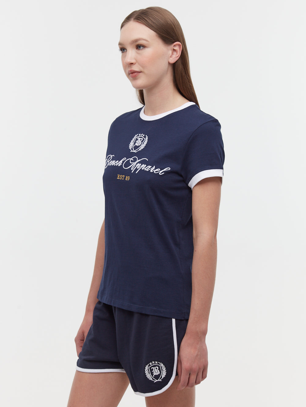 Vivica Embroidered Ringer T-Shirt for Women | Vintage Style Cotton Blend Top | Casual Wear, Summer Outfits & Boho Fashion
