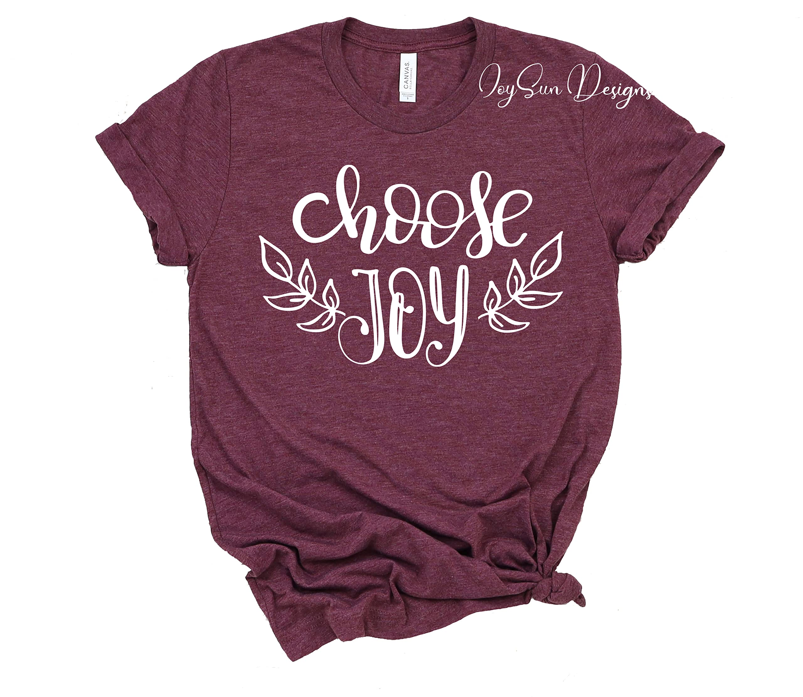 Choose Joy Christian T-Shirt - Inspirational Worship Tee for Women & Moms - Perfect for Church, Bible Study & Daily Encouragement