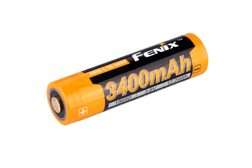 Fenix ARB L18 3400mAh Rechargeable 18650 Battery - High Capacity Lithium Ion Battery for Flashlights, Headlamps & Outdoor Gear - Perfect for Camping, Hiking & Emergency Preparedness