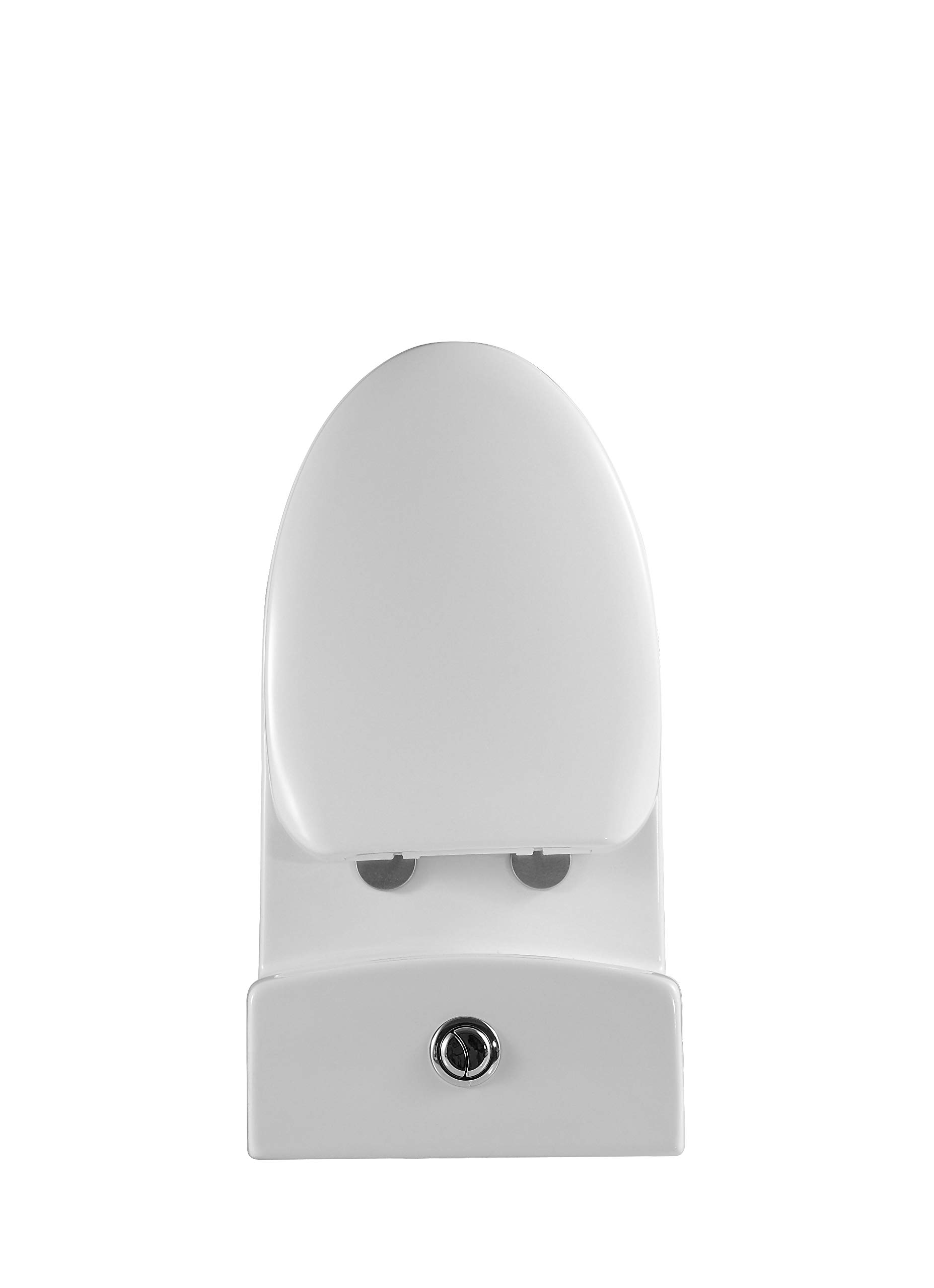 Kingsman One Piece Toilet - Modern Elongated Dual Flush 1.2/1.6 GPF with Soft Close Seat | Durable Comfort Design for Bathroom & Home | Water Saving White Toilet Bowl for Contemporary Spaces